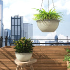 2 Pack Hanging Planters for Indoor Outdoor Plants, 10 Inch Hanging Planter - Image 5