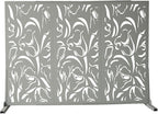 Oakland Living 6 ft. X 4 ft. Grey Freestanding Metal Privacy Screen Room Divider - Image 5