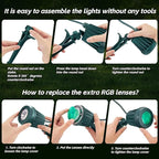 Spotlight Outdoor – 120V Plug-in, 2700K Warm White LED Landscape Spot Lights - Image 9