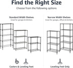 Amazon Basics 4-Shelf Heavy Duty Garage Shelving Storage Unit on 3" Wheel - Image 6