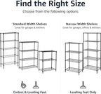 Amazon Basics 4-Shelf Steel Wire Storage Shelves - Image 5