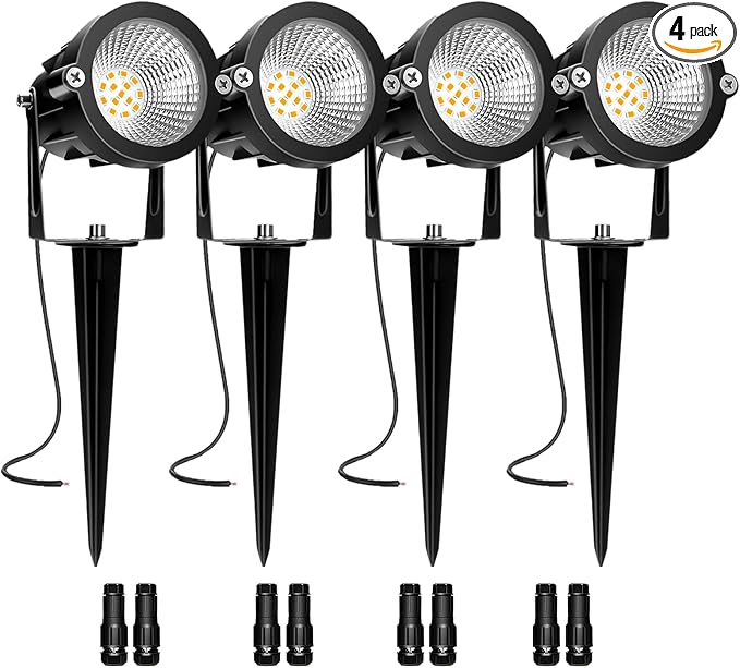 Low Voltage Landscape Lights, 10W 12/24V 2700K Warm White Landscape Lighting by REEGOLD