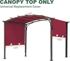 85''x 208'' Universal Doubleton Steel Pergola Replacement Cover - Image 2