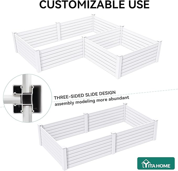 YITAHOME 4x4x2 FT Plastic Raised Garden Bed Kit, Large Outdoor Above Ground - Image 5