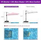 PURPLE LEAF 8' X 8' Patio Umbrella - Image 2