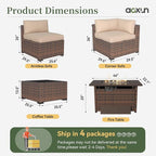 Aoxun 12 Piece Patio Furniture Set - Image 7