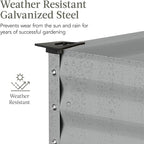 Best Choice Products 48x24x30in Galvanized Raised Garden Bed, Metal Elevated - Image 4