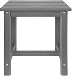 Adirondack Square Side Table, one-Tier Outdoor end Table, Patio Side Table - Image 8