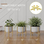 Plant Stand Indoor for 2 Height Options, Mid Century Modern Outdoor Planter - Image 4