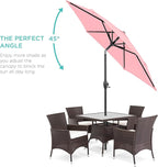 Best Choice Products 7.5ft Heavy-Duty Round Outdoor Market Table Patio Umbrella - Image 2