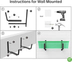 HFHOME 6PCS Adjustable Planter Box Brackets, Brackets - Image 8