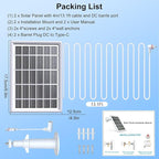 Solar Panel Charger for Ring Camera，Spotlight Cam Plus/Pro and Stick Up Cam - Image 7