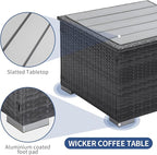 NICESOUL 11 Piece Modern Outdoor Furniture Sofa Set, Extra Large Size Wicker - Image 7