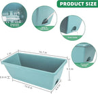 Window Box Planter, 12 Pack Plastic Vegetable Flower Planters Boxes 17 Inches - Image 4