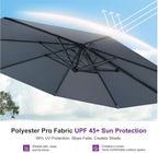 PURPLE LEAF 11 Feet Patio Umbrella - Image 5