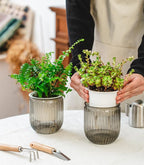 Josteve 4.5 Inch 2 Pcs Self Watering Hanging Planter Indoor Plant Pots Drainage - Image 3