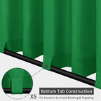Easy-Going Outdoor Patio Curtains Detachable Tab Top Windproof Weatherproof - Image 3