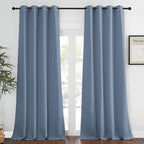 NICETOWN Blackout Stone Blue Curtains by NICETOWN