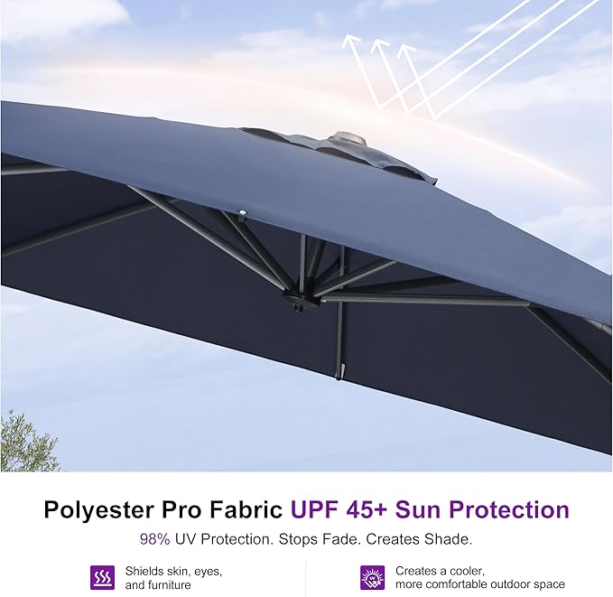 PURPLE LEAF 10'×10' Patio Umbrella - Image 6