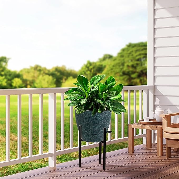 12 inch Large Self Watering Pots, Plastic Planters - Image 7