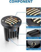 SUNVIE 12W Low Voltage Landscape Lighting Anti-Glare LED Well Lights 12V-24V - Image 4