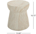 Christopher Knight Home Dila Patio Side Table, Lightweight Concrete End Table - Image 2