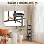 LASZOLA 5 Tiered Folding Tall Plant Stand Indoor - Image 3