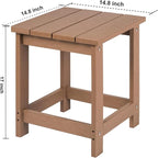 LZRS Adirondack Square Outdoor Side Table - Image 3