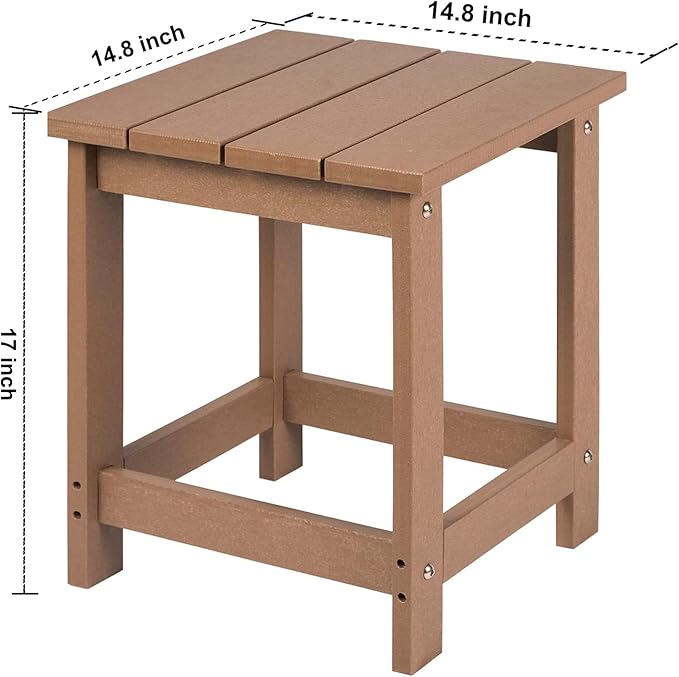 LZRS Adirondack Square Outdoor Side Table - Image 3