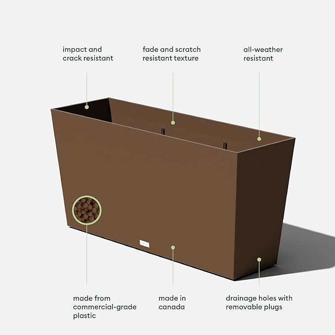 Veradek Pure Series Midori Trough Planter - Image 3