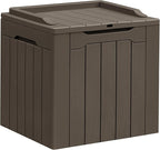 Greesum 31 Gallon Resin Deck Box All Weather Outdoor Storage Boxes by BuynowfromGreesum