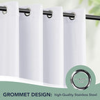 White Outdoor Curtains for Patio Waterproof - Image 6