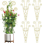 ZOUTOG Trellis for Climbing Plants Indoor 4 Pack 30 Inch, Rustproof Metal by ZOUTOG