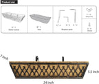 Window Boxes Planters: 2 Pack 24 Inch Railing Planter Box - Image 7