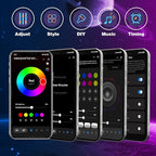 KSIPZE 50ft Outdoor led Strip Lights Waterproof IP68, RGB Outdoor led Lights - Image 5