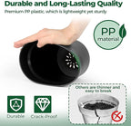 T4U 6 Inch Plant Pot 8-Pack, Plastic Planter - Image 3