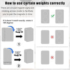 18pcs Outdoor Curtain Weights, Plastic Wrapped Magnetic Drapery Weights - Image 6