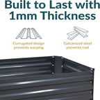 Sunnydaze 11.75" H Raised Metal Garden Bed - Image 2