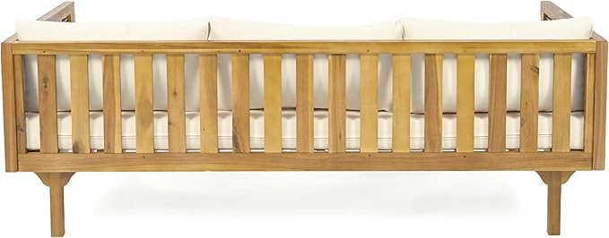 Merax Outdoor Acacia Wood Conversation Set - Image 6