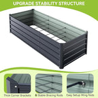 Ohuhu 8x3x1.5FT Metal Raised Garden Bed Outdoor, Reinforced Galvanized Steel - Image 5