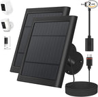 2 Pack 4W Solar Charger for Ring Spotlight & Stick Up Outdoor Cam, High by Paodekua
