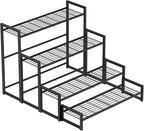 Garden 4 you 4 Tier Stair Style Large Metal Plant Stand Stackable, Garden by Garden4you
