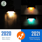 SOLPEX Color Changing Solar Deck Lights, 16 Pack Waterproof LED Lights - Image 4