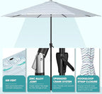 Tempera Patio Market Outdoor Table Umbrella - Image 4
