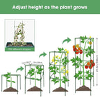 MQUPIN Tomato Cages, 4 Packs Square Tomato Cage - Image 3