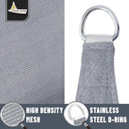 LOVE STORY 10' x 10' x 10' Triangle Silver Grey Sun Shade Sail Canopy UV Block - Image 5