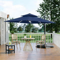 Garvee 10 ft Solar Lights Cantilever Patio Umbrella by Garvee