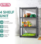 Sterilite 2-Pack 4 Shelf Unit, Heavy-Duty Shelving Storage and Utility Rack - Image 4