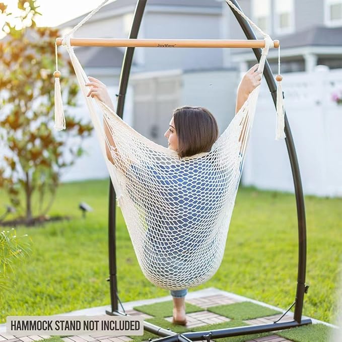 JoyView Hammock Chair with Spreader Bar Caribbean Hammock Swing Chair 300 LBS - Image 2
