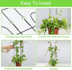 Plant Trellis for Potted Plants 2p, Larger 23in Garden Trellis for Climbing - Image 8